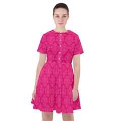 Pink Pattern, Abstract, Background, Bright Sailor Dress
