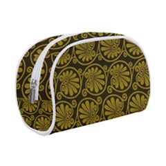 Yellow Floral Pattern Floral Greek Ornaments Make Up Case (small)