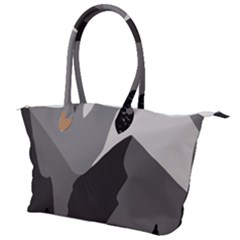 Mountain Wolf Tree Nature Moon Canvas Shoulder Bag
