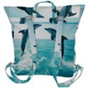 Dolphin Sea Ocean Buckle Up Backpack View3