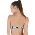 Dolphin Sea Ocean Twist Bandeau Bikini Top View2