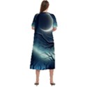Moon Moonlit Forest Fantasy Midnight Women s Cotton Short Sleeve Nightgown View4