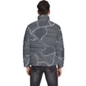 Authentic Aboriginal Art - Farm Lands 4 Men s Puffer Bubble Jacket Coat View4