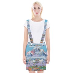 Art Psychedelic Mountain Braces Suspender Skirt