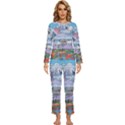 Art Psychedelic Mountain Womens  Long Sleeve Lightweight Pajamas Set View1
