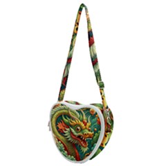Chinese New Year ¨c Year Of The Dragon Heart Shoulder Bag by Valentinaart