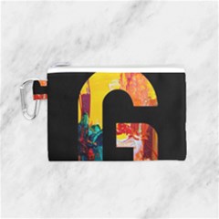 Abstract, Dark Background, Black, Typography,g Canvas Cosmetic Bag (small)