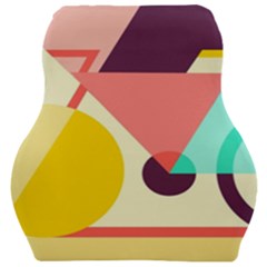 Bicycle, Geometric Figures, Art, Car Seat Velour Cushion 