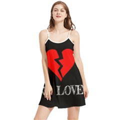 No Love, Broken, Emotional, Heart, Hope Summer Frill Dress