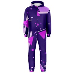 Triangles, Triangle, Colorful Hooded Jumpsuit (men)