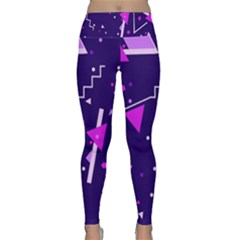 Triangles, Triangle, Colorful Lightweight Velour Classic Yoga Leggings