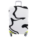 Black And White Swirl Background Luggage Cover (Medium) View1