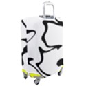 Black And White Swirl Background Luggage Cover (Medium) View2