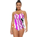 Warp Liquid Multicolor Kids Retro Full Coverage Swimsuit View1