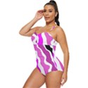 Warp Liquid Multicolor Kids Retro Full Coverage Swimsuit View2