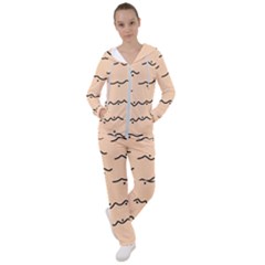 Lines Dots Pattern Abstract Women s Tracksuit
