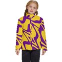 Waves Pattern Lines Wiggly Kids  Puffer Bubble Jacket Coat View1