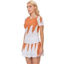 Orange Background Halloween Women s Sports Wear Set View2