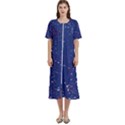 Texture Grunge Speckles Dots Women s Cotton Short Sleeve Nightgown View1