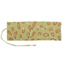 Pattern Leaves Print Background Roll Up Canvas Pencil Holder (M) View1