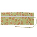 Pattern Leaves Print Background Roll Up Canvas Pencil Holder (M) View2