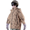 Leaves Plants Dots Pattern Women s Zip Ski and Snowboard Waterproof Breathable Jacket View2
