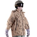 Leaves Plants Dots Pattern Women s Zip Ski and Snowboard Waterproof Breathable Jacket View3