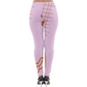 Elements Scribbles Wiggly Lines Retro Vintage Lightweight Velour Leggings View2