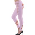 Elements Scribbles Wiggly Lines Retro Vintage Lightweight Velour Leggings View3