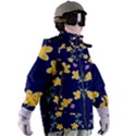 Doodle Flower Leaves Plant Design Women s Zip Ski and Snowboard Waterproof Breathable Jacket View3