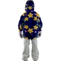 Doodle Flower Leaves Plant Design Women s Zip Ski and Snowboard Waterproof Breathable Jacket View4