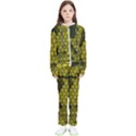Yellow Hexagons 3d Art Honeycomb Hexagon Pattern Kids  Tracksuit View1