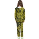 Yellow Hexagons 3d Art Honeycomb Hexagon Pattern Kids  Tracksuit View2