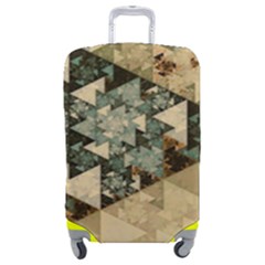 Triangle Geometry Colorful Fractal Pattern Luggage Cover (medium)
