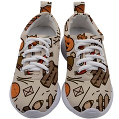 Halloween Doodle Autumn Pumpkin Kids Athletic Shoes