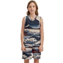 Hokusai Moutains Japan Kids  Basketball Mesh Set View1