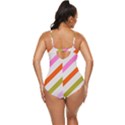 Lines Geometric Background Retro Full Coverage Swimsuit View4
