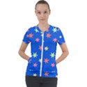 Background Star Darling Galaxy Short Sleeve Zip Up Jacket View1