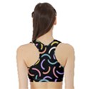 Abstract Pattern Wallpaper Sports Bra with Border View2