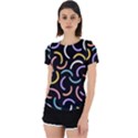 Abstract Pattern Wallpaper Back Cut Out Sport T-Shirt View1