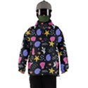 Sea Shells Pattern Wallpaper Fish Men s Ski and Snowboard Waterproof Breathable Jacket View1