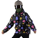 Sea Shells Pattern Wallpaper Fish Men s Ski and Snowboard Waterproof Breathable Jacket View2