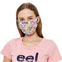 Abstract Pattern Background Crease Cloth Face Mask (Adult) View1