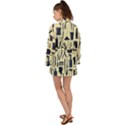 Elegant Hairdresser pattern cream Long Sleeve Kimono View2