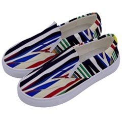 Abstract Trees Colorful Artwork Woods Forest Nature Artistic Kids  Canvas Slip Ons