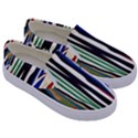 Abstract Trees Colorful Artwork Woods Forest Nature Artistic Kids  Canvas Slip Ons View3