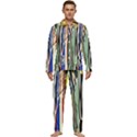 Abstract Trees Colorful Artwork Woods Forest Nature Artistic Men s Long Sleeve Velvet Pocket Pajamas Set View1