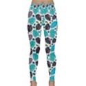 Leaves Monstera Pattern Nature Blue Purple Mauve Flora Classic Yoga Leggings View1