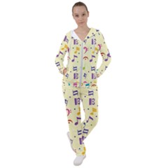 Seamless Pattern Musical Note Doodle Symbol Women s Tracksuit by Apen