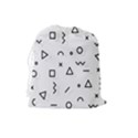Memphis Pattern Drawstring Pouch (Large) View2